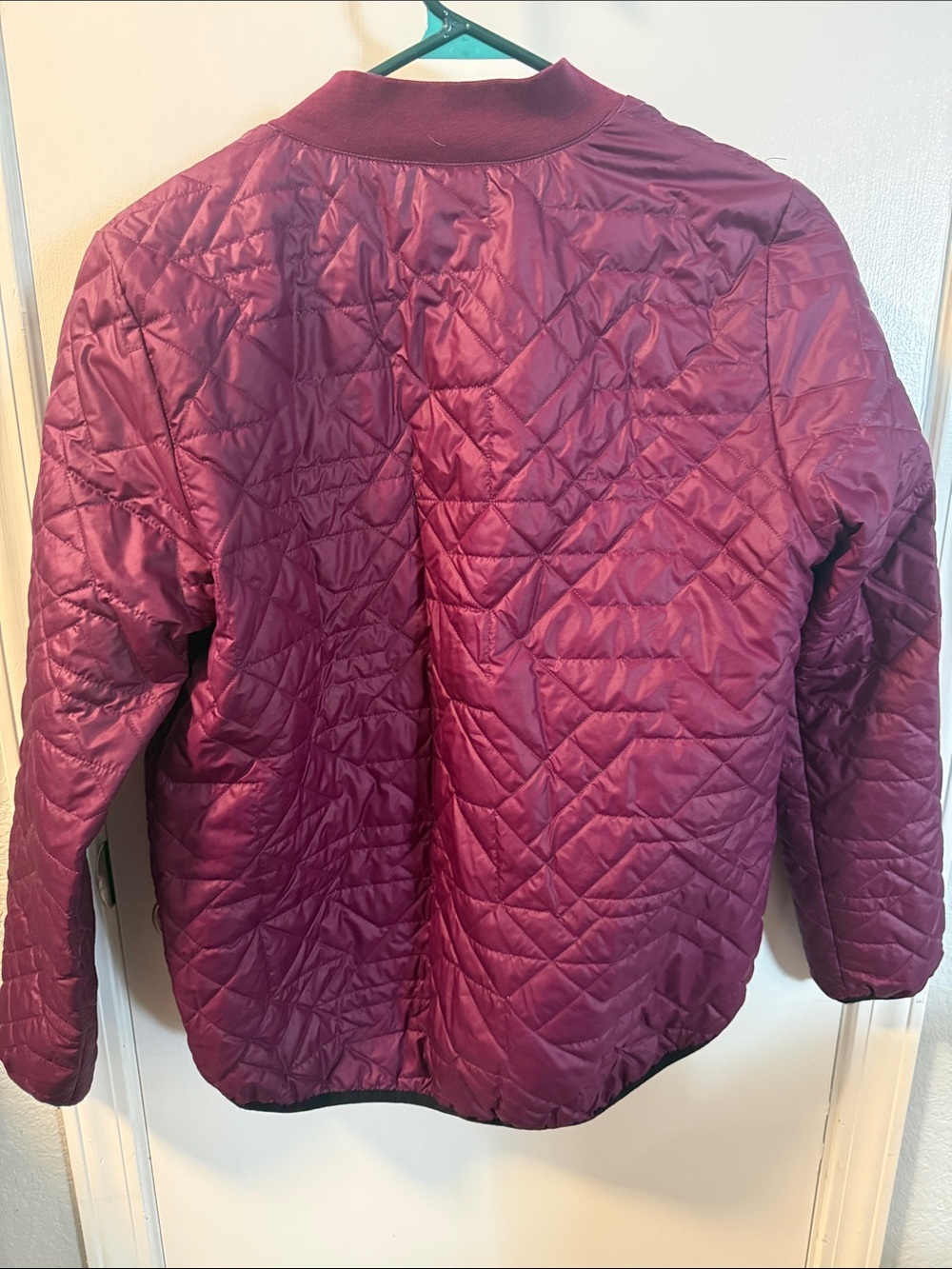 Nike Quilted Bomber Jacket - Burgundy - Picture 7 of 7